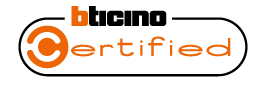 Logo BTicino certified
